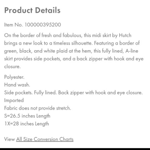 Modcloth A Line Skirt Pockets Hutch Large - Picture 3 of 8